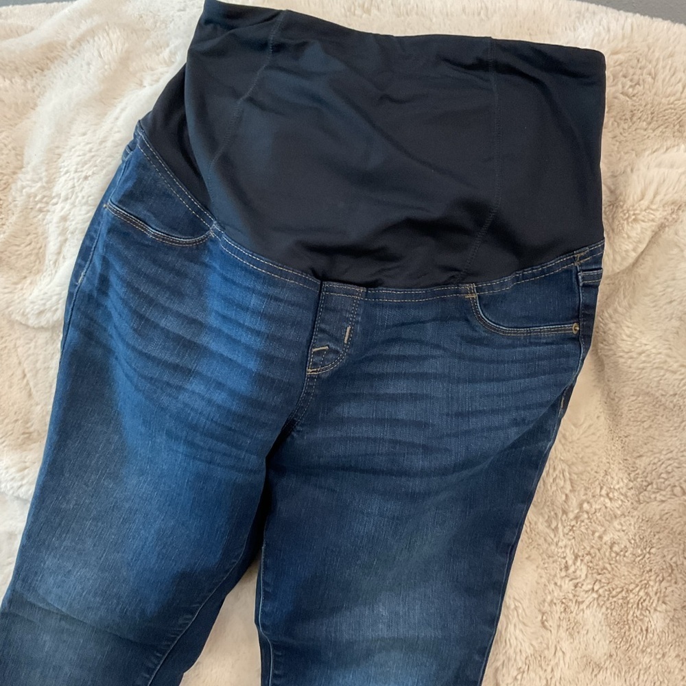 Isabel Maternity by Ingrid & Isabel Dark Blue Skinny Jeans - Picture 2 of 4